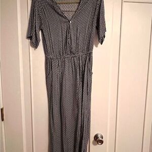 H&M Monochrome Geometric Jumpsuit